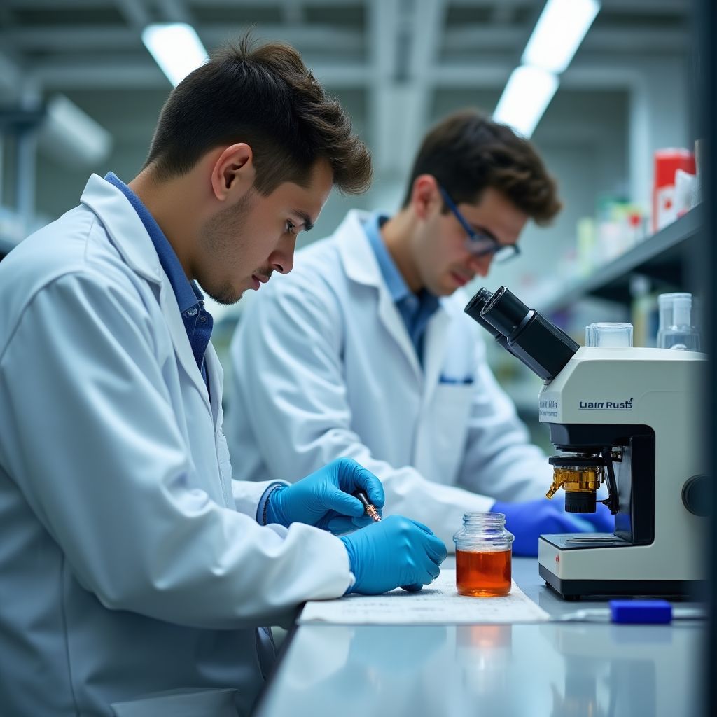 Trabajo en laboratorio